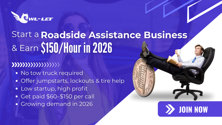 How to Start a Roadside Assistance Business Without Towing and Make $150/Hour in 2026