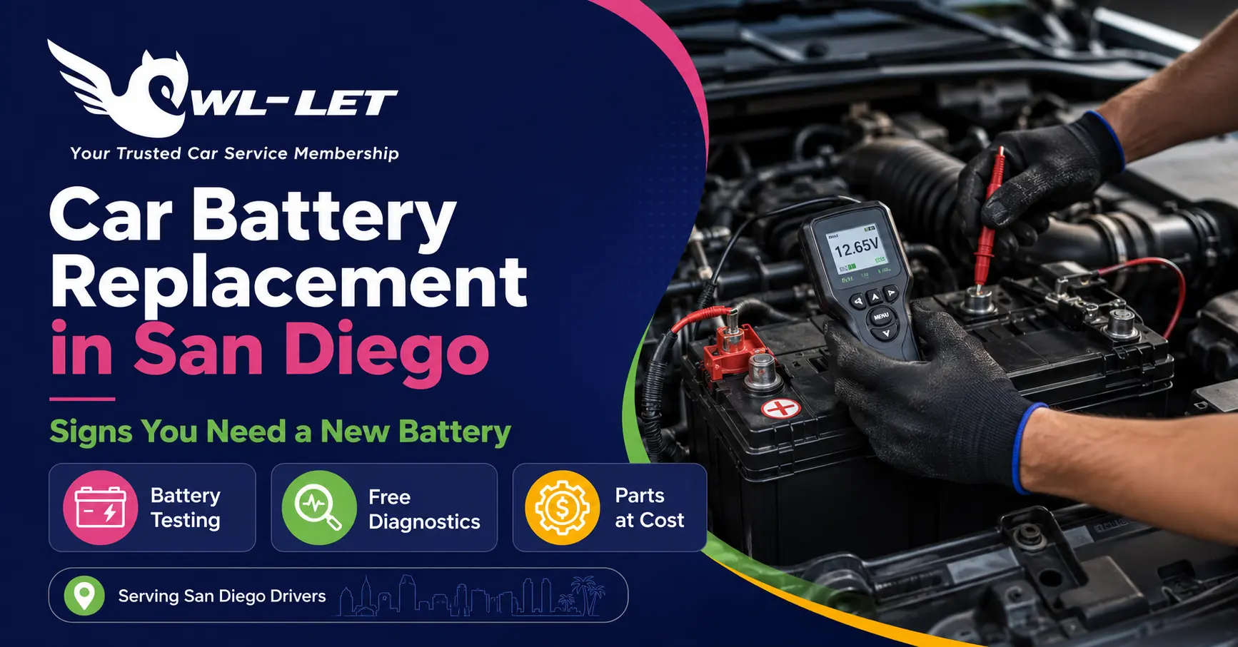 Car Battery Replacement in San Diego: Signs You Need a New Battery
