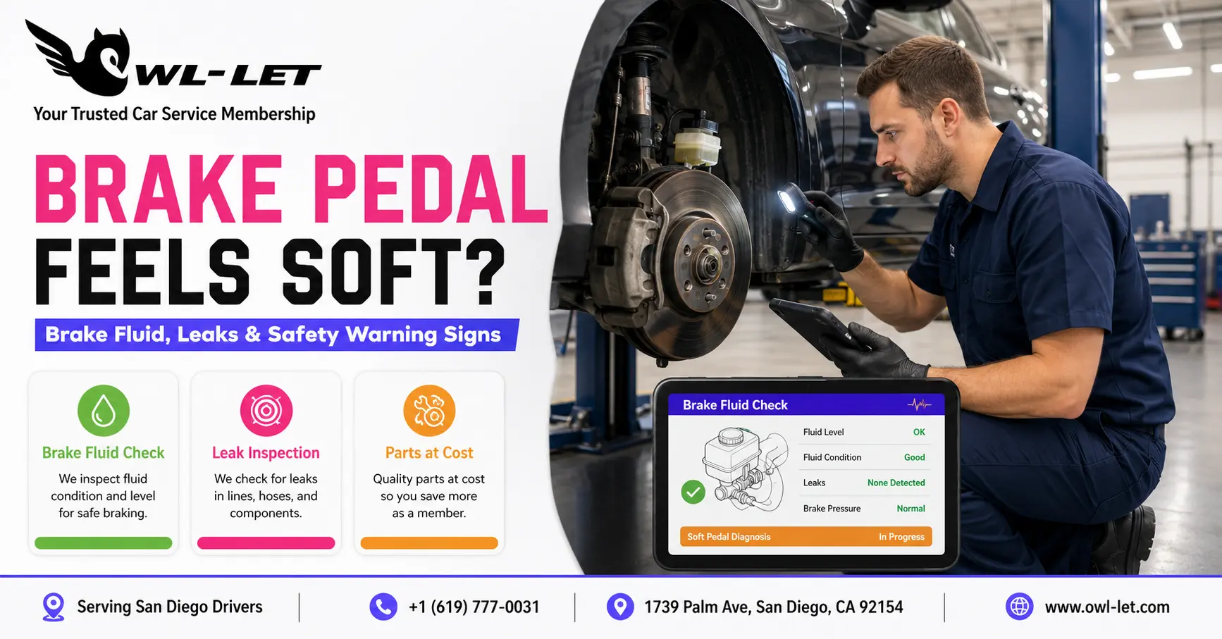 Why Does My Brake Pedal Feel Soft?