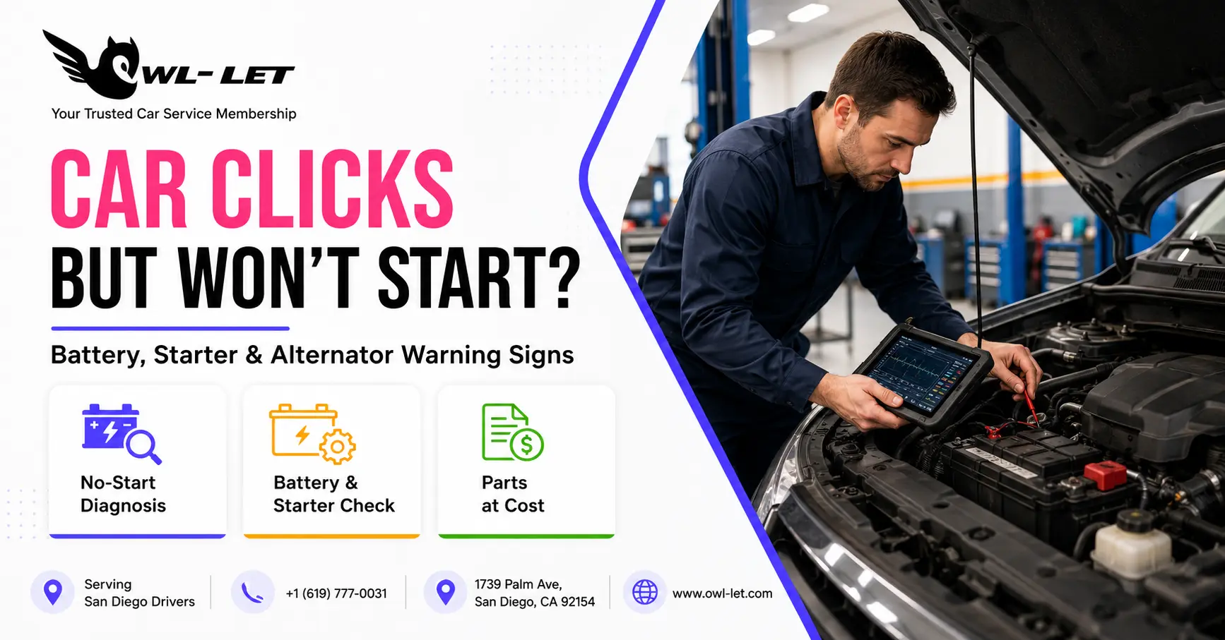 Why Does My Car Click But Won’t Start?