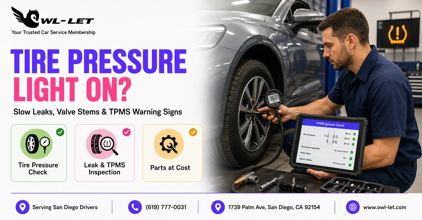 Why Does My Tire Pressure Light Keep Coming On?